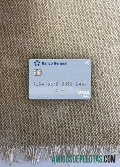 Cartão de Débito Panamá Banco General Visa Photolook Front modelo